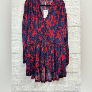 Free people flowered new dress size medium